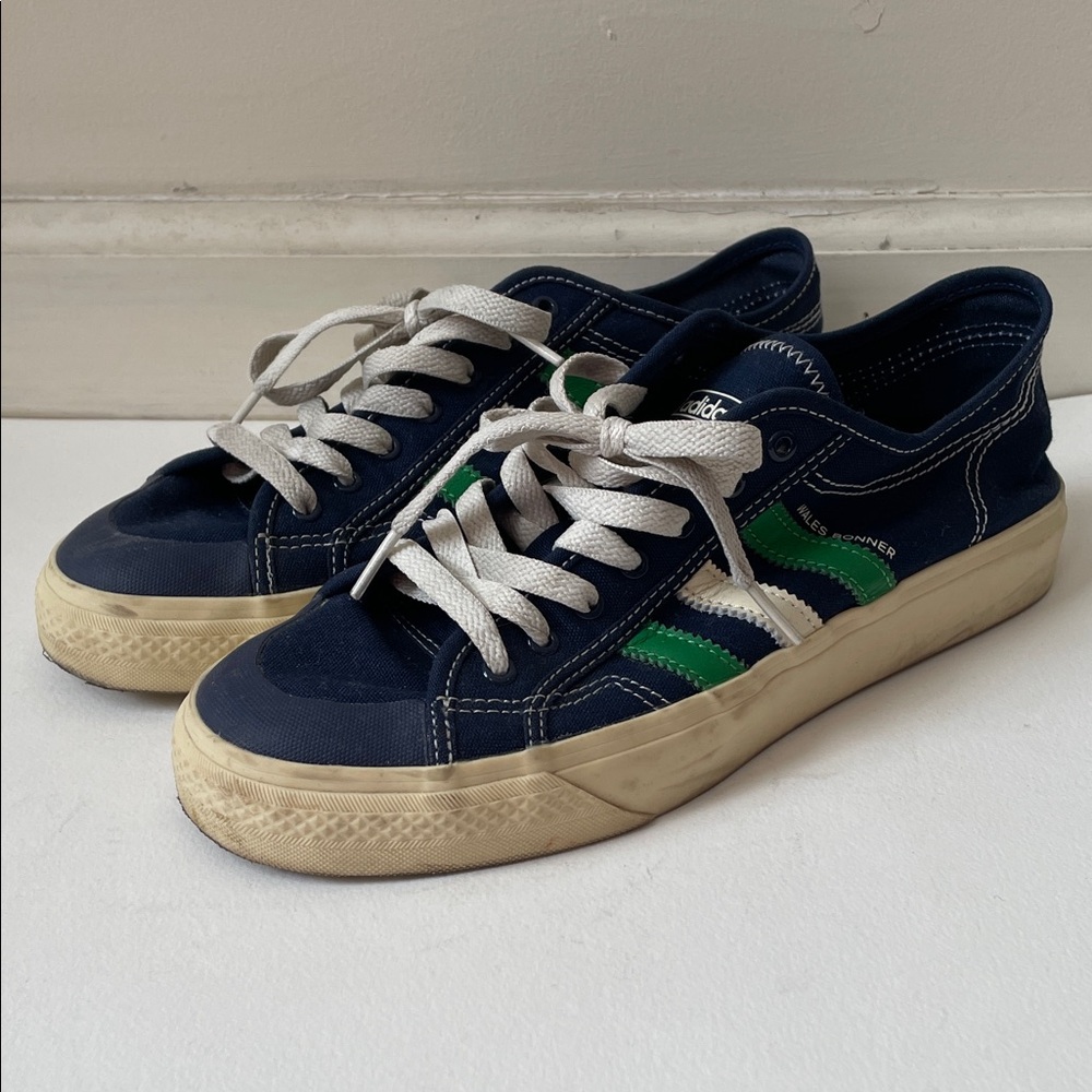 Adidas wales Bonner nizza blue green white shoes size 9 100% authentic